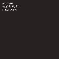 #23221F - Log Cabin Color Image